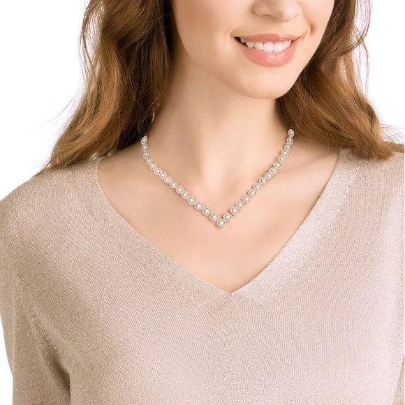 Swarovski Jewelry - Rose Gold Angelic Swarovski Necklace With Umbrella Swarovski Jewelry - Rose Gold Angelic Swarovski Necklace With Umbrella